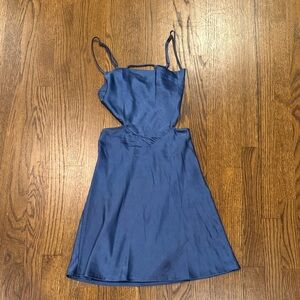 Alive Girl Blue Open Back Dress